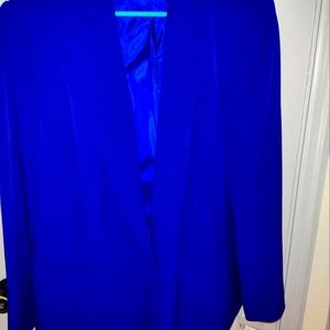 Kasper Women Cobalt Blue One Button Jacket Size 20 NWT